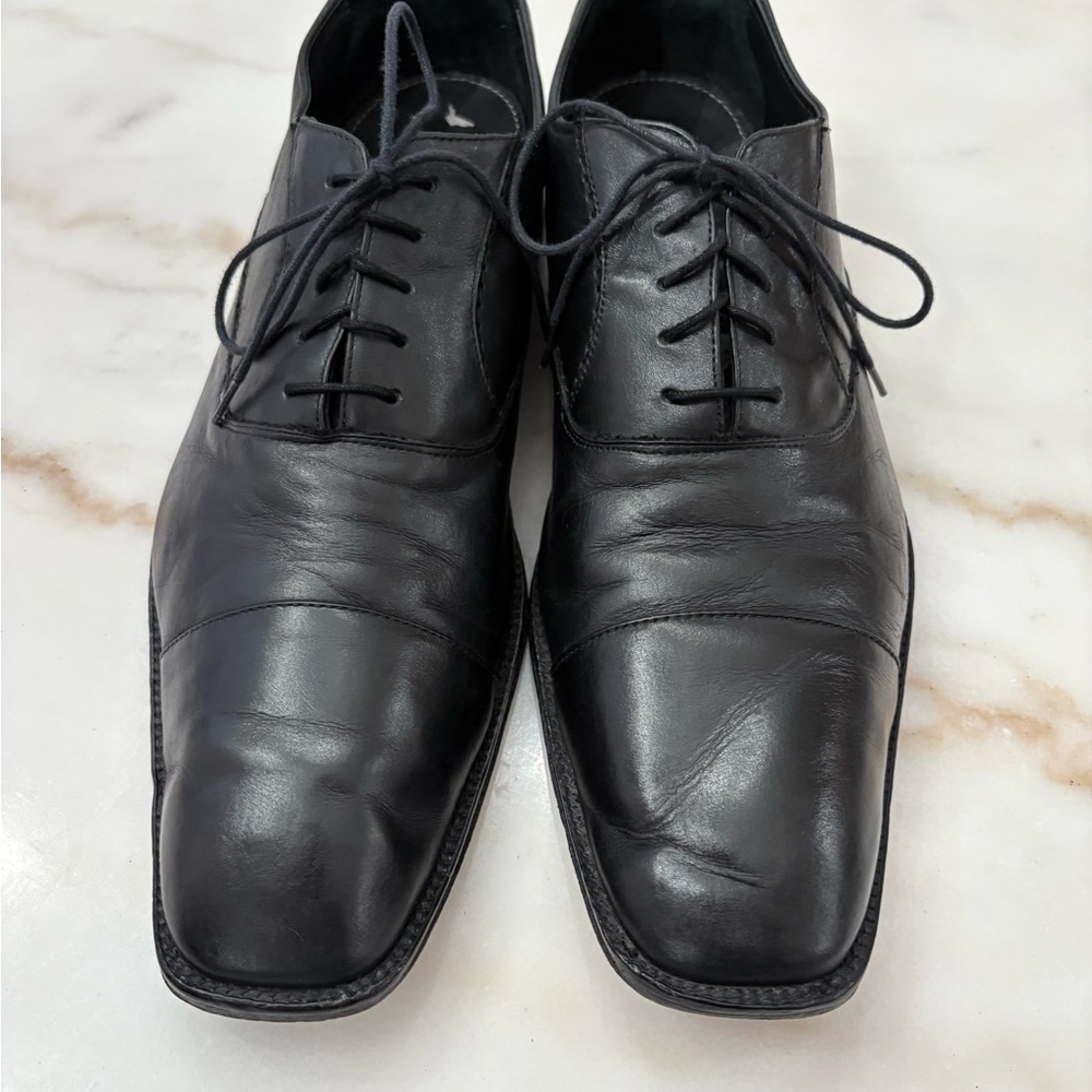 Bostonian Black Leather Men's Oxfords